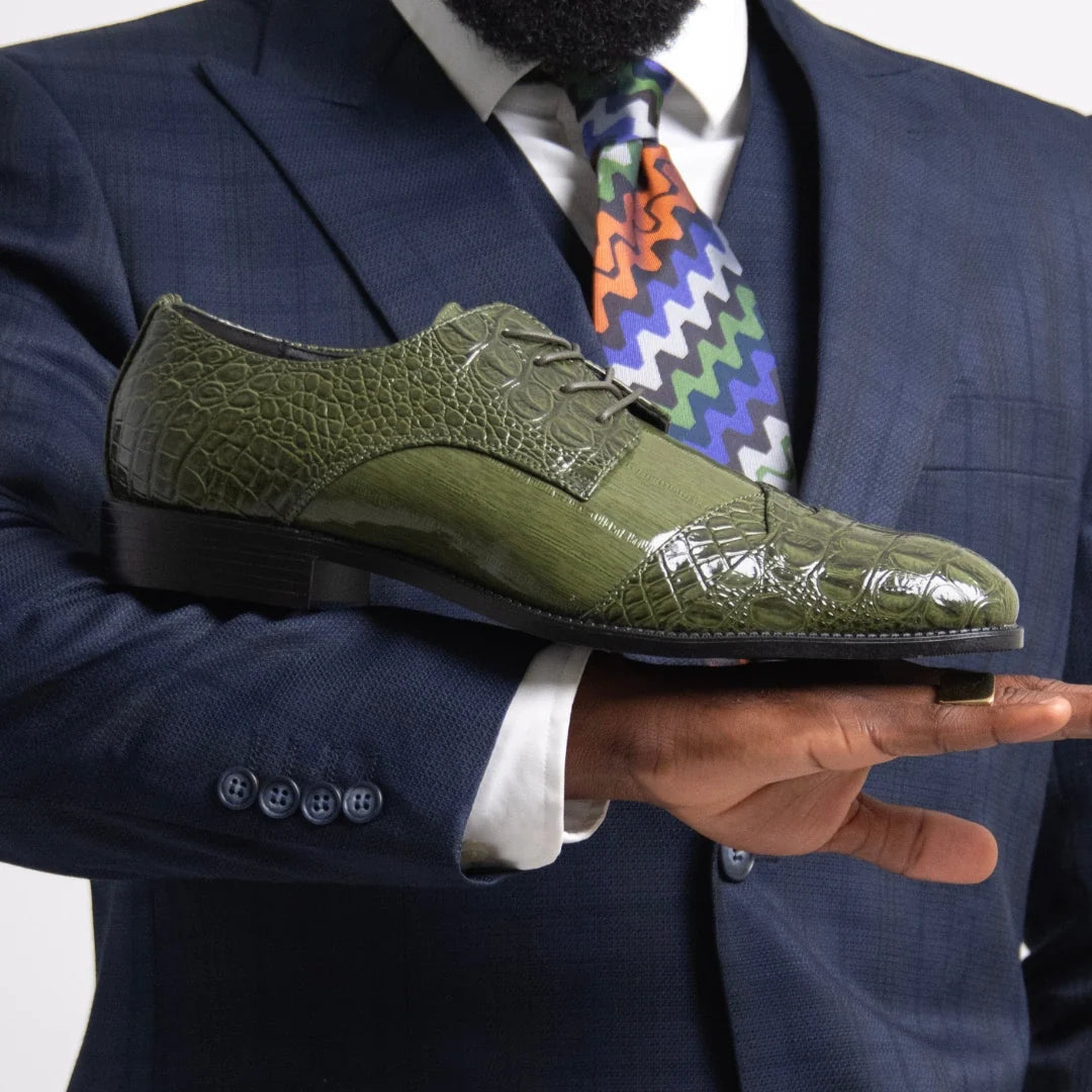 Bolano Bandit Olive Oxfords — product view 2