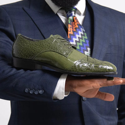 Bolano Bandit Olive Oxfords — product view 2