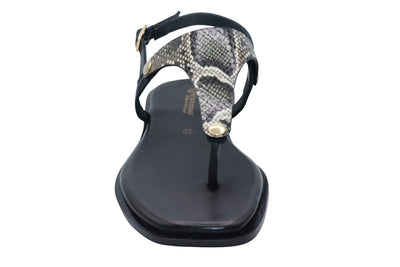 Eric Michael Beach Women’s Leather T-Strap Sandal