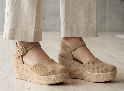Eric Michael Forest Women’s Perforated Suede Wedge