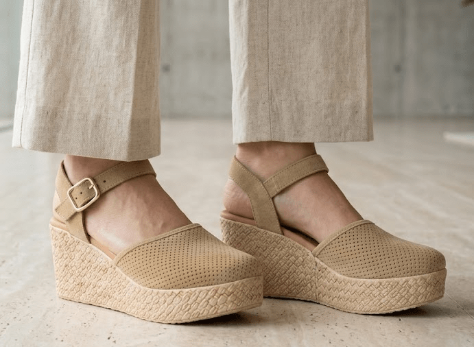 Eric Michael Forest Women’s Perforated Suede Wedge