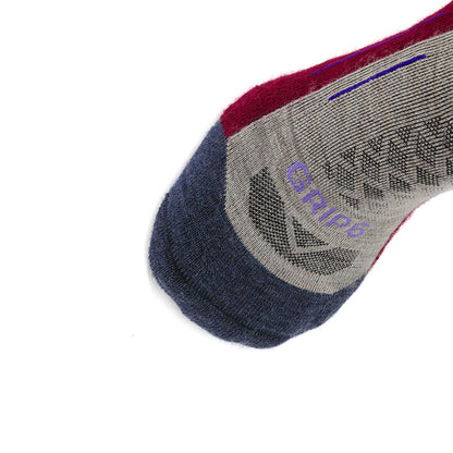 8 Pairs Berry   Hike Crew Midweight Merino Wool Sock