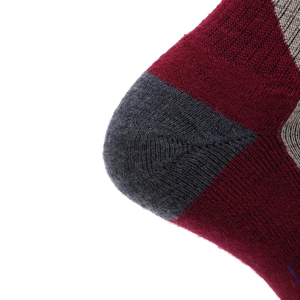 8 Pairs Berry   Hike Crew Midweight Merino Wool Sock