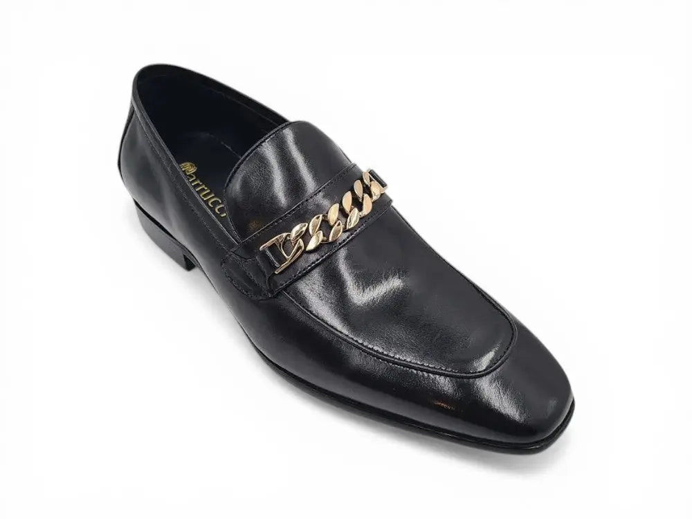Carrucci Shoes Shoes Men's Beveled Squared Toe Calf Leather Loafer Bailey KS2241 01 view 8