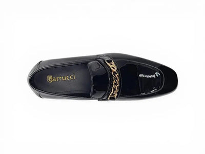 Carrucci Shoes Shoes Beveled Squared Toe Patent Leather Loafer KS2241 01P view 7