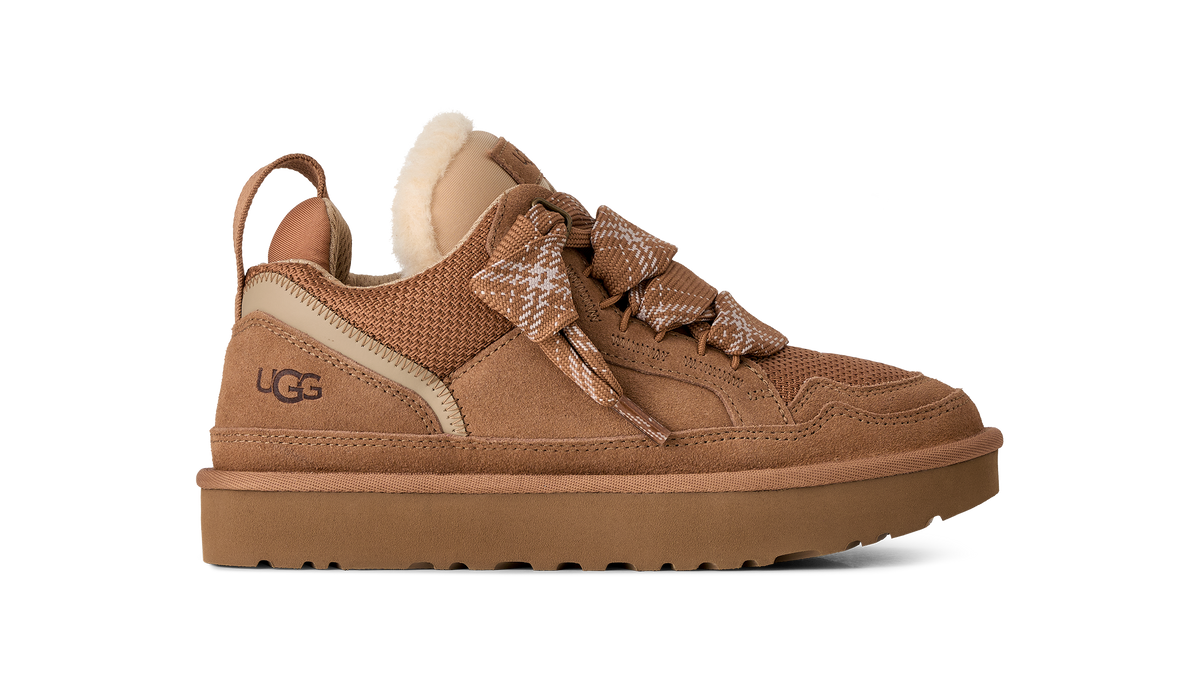 UGG Lowmel Womens Sneakers — Chestnut Suede Low-Top