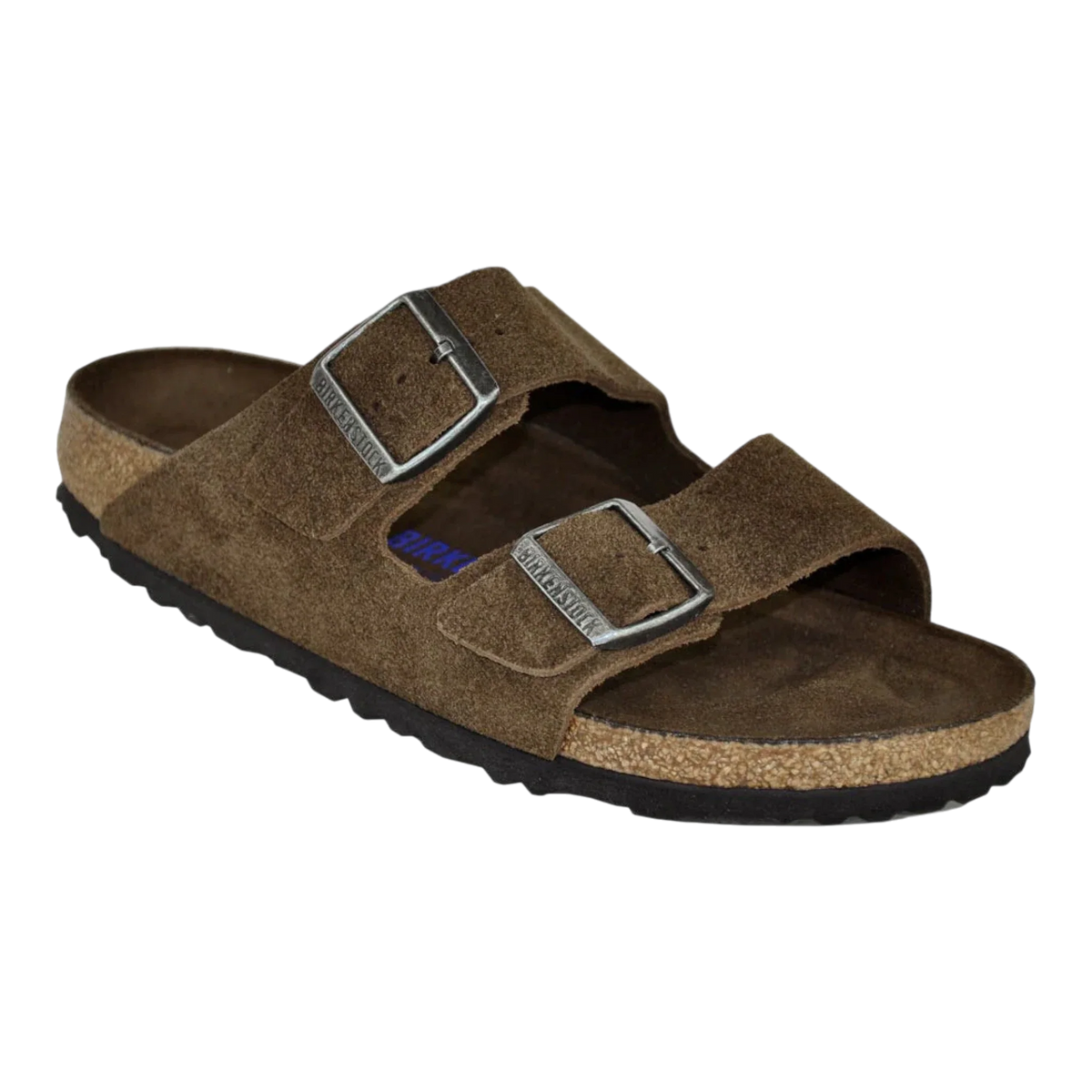 Birkenstock Arizona Soft Footbed Unisex Sandals — Carafe Suede Leather – Front View