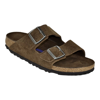 Birkenstock Arizona Soft Footbed Unisex Sandals — Carafe Suede Leather – Front View