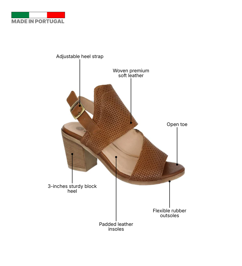 Eric Michael Bistro Women’s Woven Block Heel Sandal