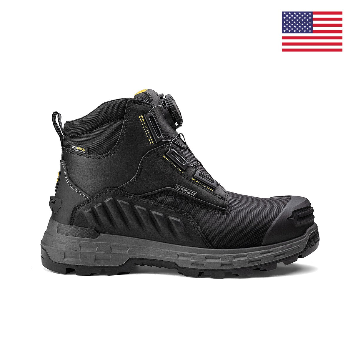 Wildwood 6” Composite Toe Turbolace™ Work Boot - Black - Made in USA – product view 6