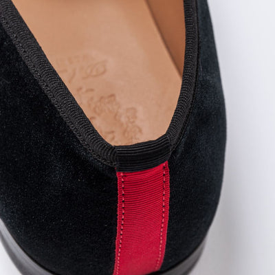 Del Toro Shoes Men's Black Velvet Slipper II