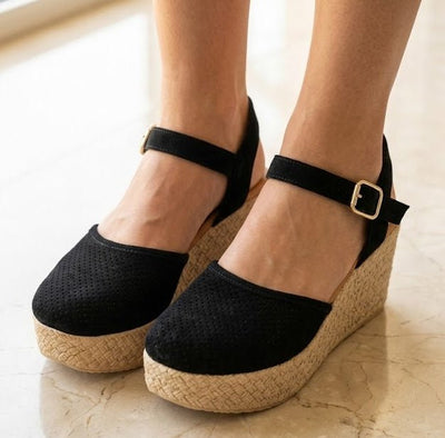 Eric Michael Forest Women’s Perforated Suede Wedge