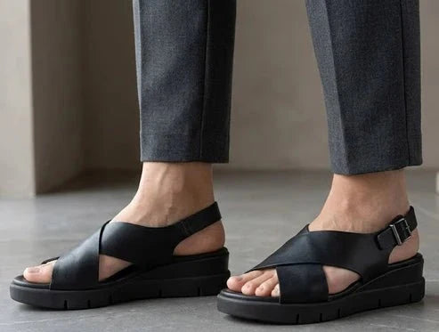Eric Michael Ramona Women’s Criss-Cross Wedge Sandal