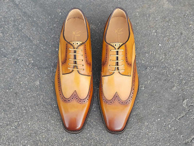 Carrucci Shoes KS Blucher Style Wingtip Oxford Men’s Calfskin Leather KS509 43 view 33