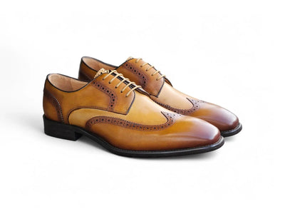 Carrucci Shoes KS Blucher Style Wingtip Oxford Men’s Calfskin Leather KS509 43 view 32