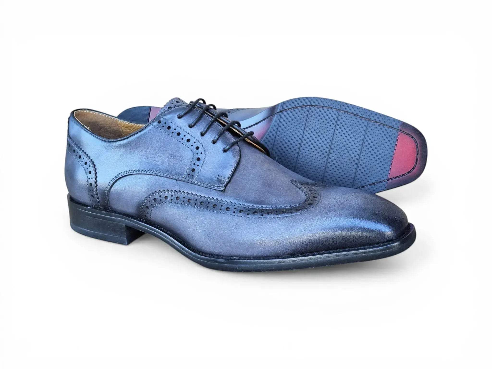 Carrucci Shoes KS Blucher Style Wingtip Oxford Men’s Calfskin Leather KS509 43 view 16