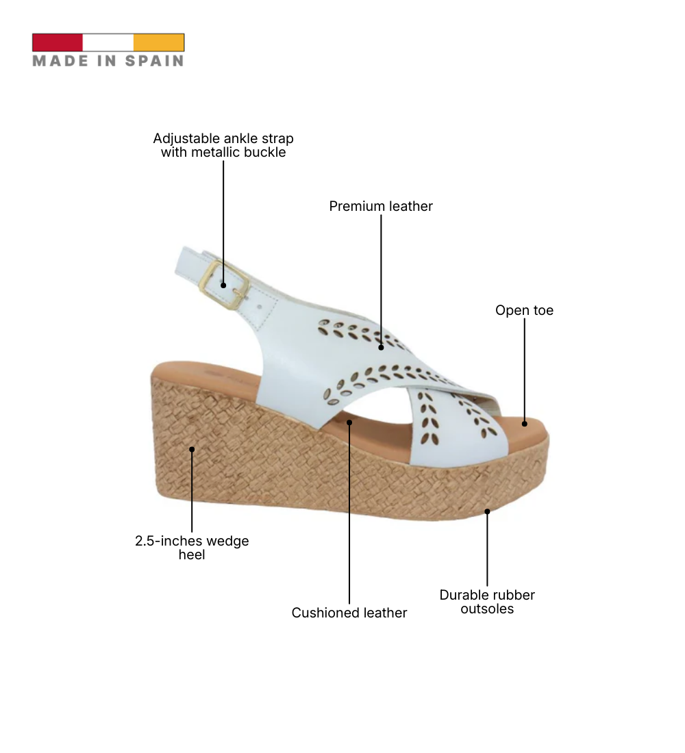 Eric Michael Bobbie Women’s Perforated Wedge Sandal