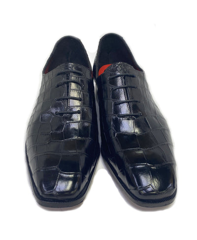 Maurice Bond Alligator Oxford - Black