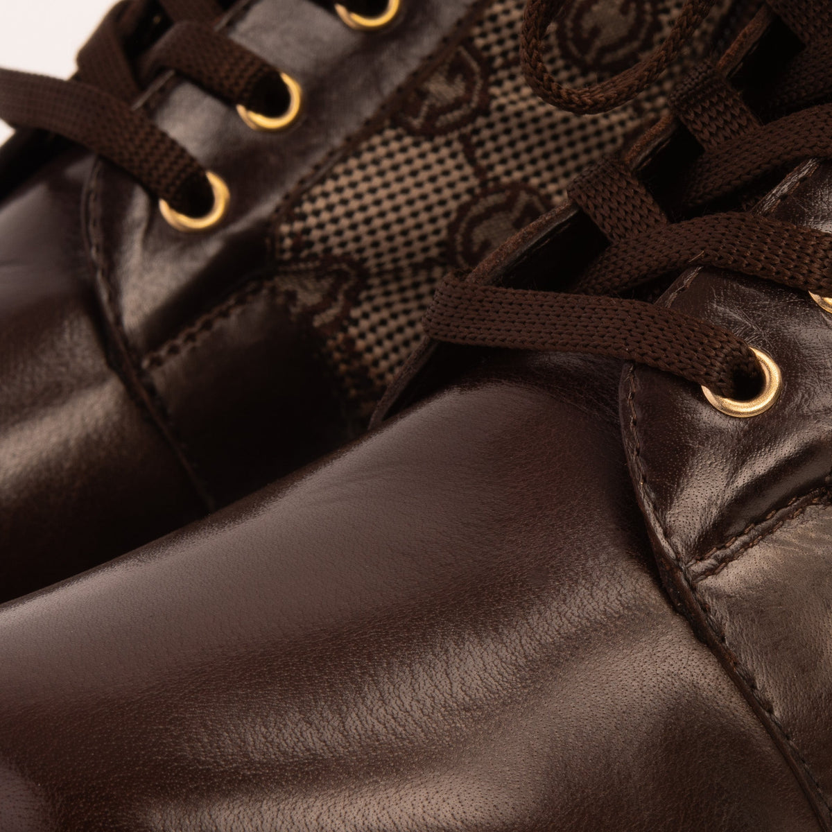 Vinci Leather The Boston Brown Leather Lace-Up Ankle Women Boot With a Side Zipper – product view 10