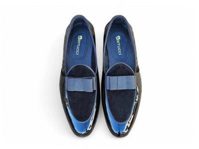 Carrucci Shoes Bow Tie Loafer Patent Leather KS525 210SP side view
