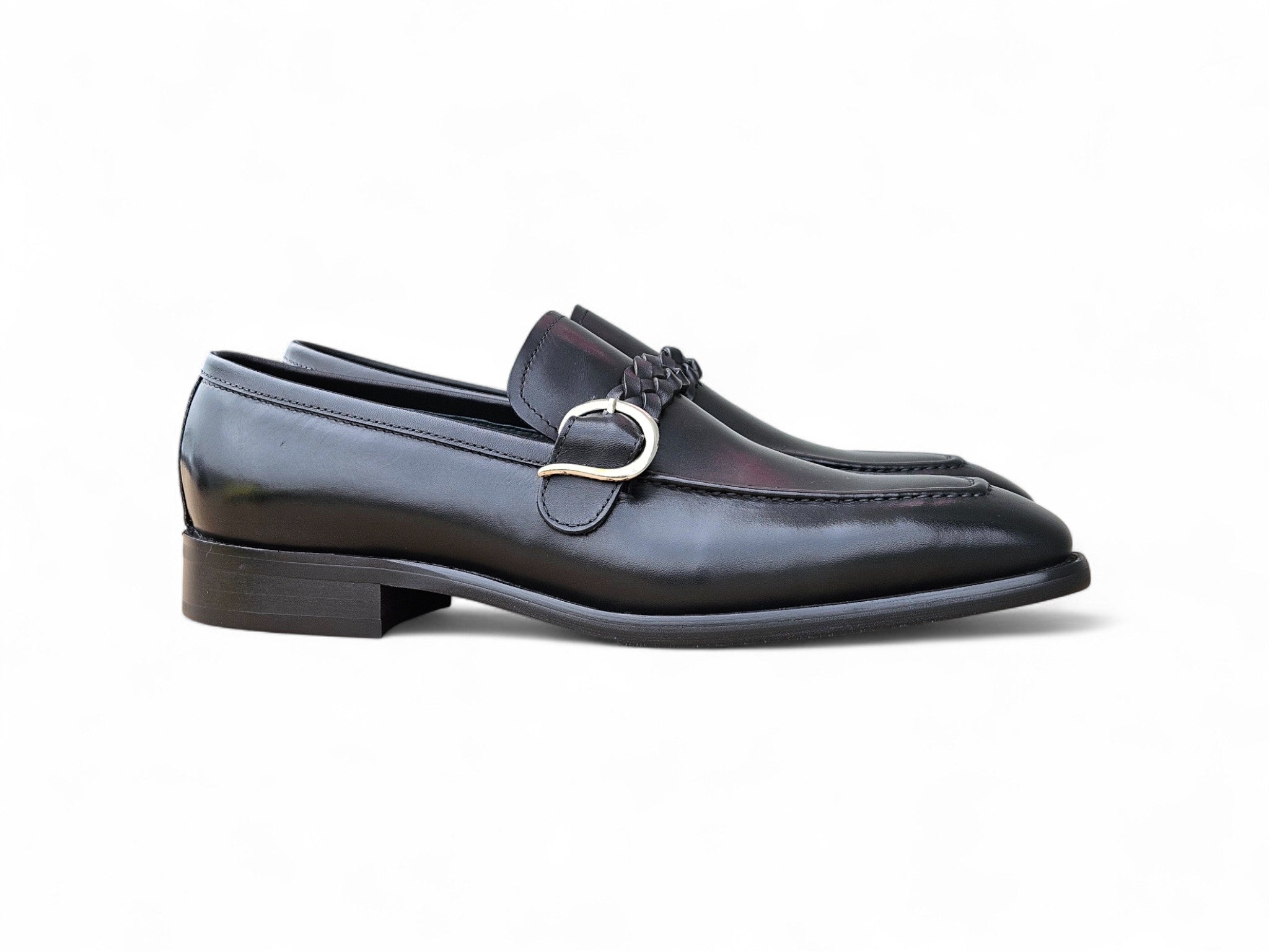 Carrucci Shoes Braided Bit Loafer Men's Leather Ks509 46 view 7