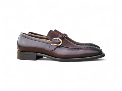 Carrucci Shoes Braided Bit Loafer Men's Leather Ks509 46 side view
