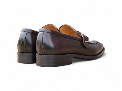 Carrucci Shoes Braided Bit Loafer Men's Leather Ks509 46 detail view