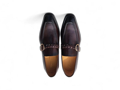 Carrucci Shoes Braided Bit Loafer Men's Leather Ks509 46 top view