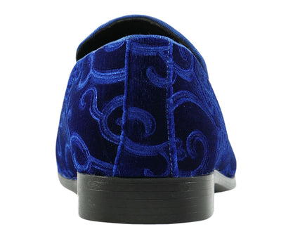 Amali Bryant Royal Blue Smoking Slippers — product view 5