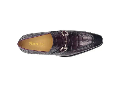 Carrucci Shoes Gator Embossed Leather Buckle Loafer Classic KS503 61E view 10