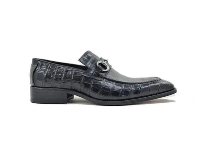 Carrucci Shoes Gator Embossed Leather Buckle Loafer Classic KS503 61E view 13