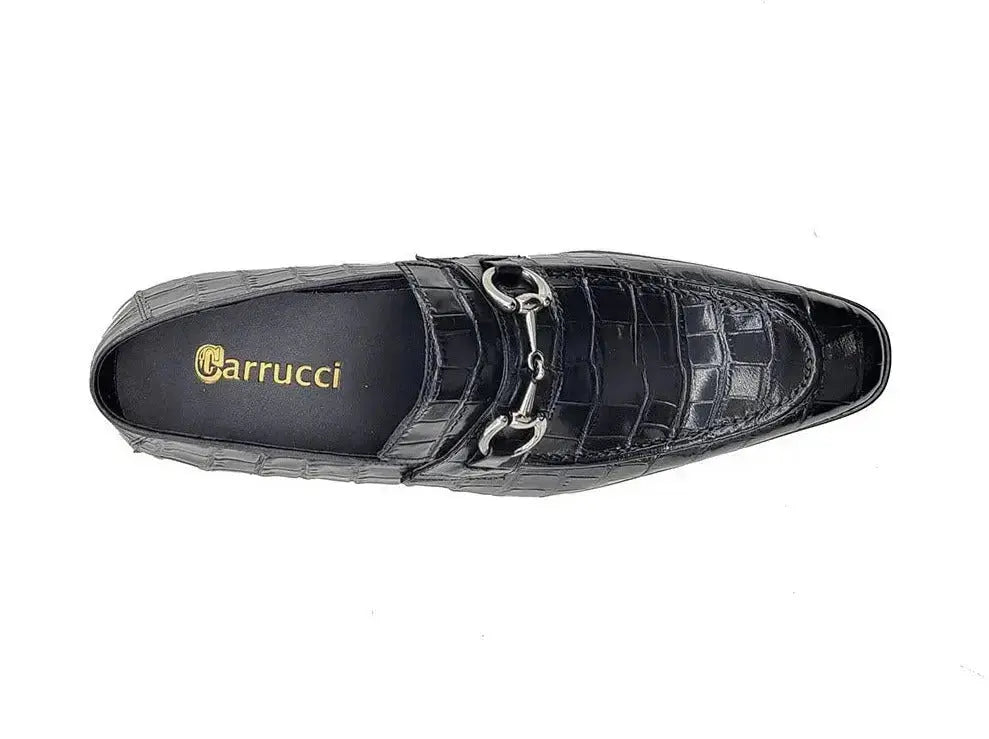 Carrucci Shoes Gator Embossed Leather Buckle Loafer Classic KS503 61E view 15