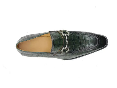 Carrucci Shoes Gator Embossed Leather Buckle Loafer Classic KS503 61E view 26