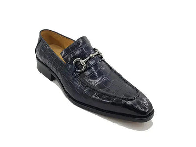 Carrucci Shoes Gator Embossed Leather Buckle Loafer Classic KS503 61E view 18