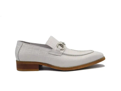Carrucci Shoes Gator Embossed Leather Buckle Loafer Classic KS503 61E view 28