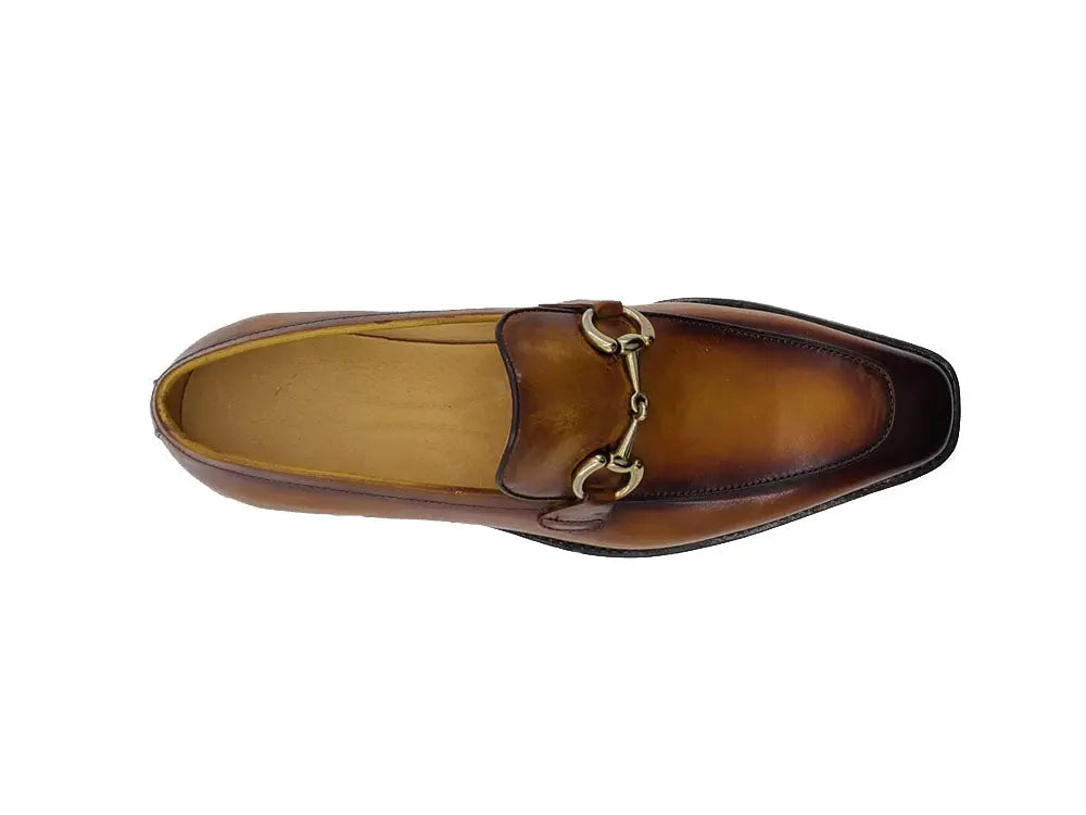 Carrucci Shoes Burnished Calfskin Horsebit Loafer view 18