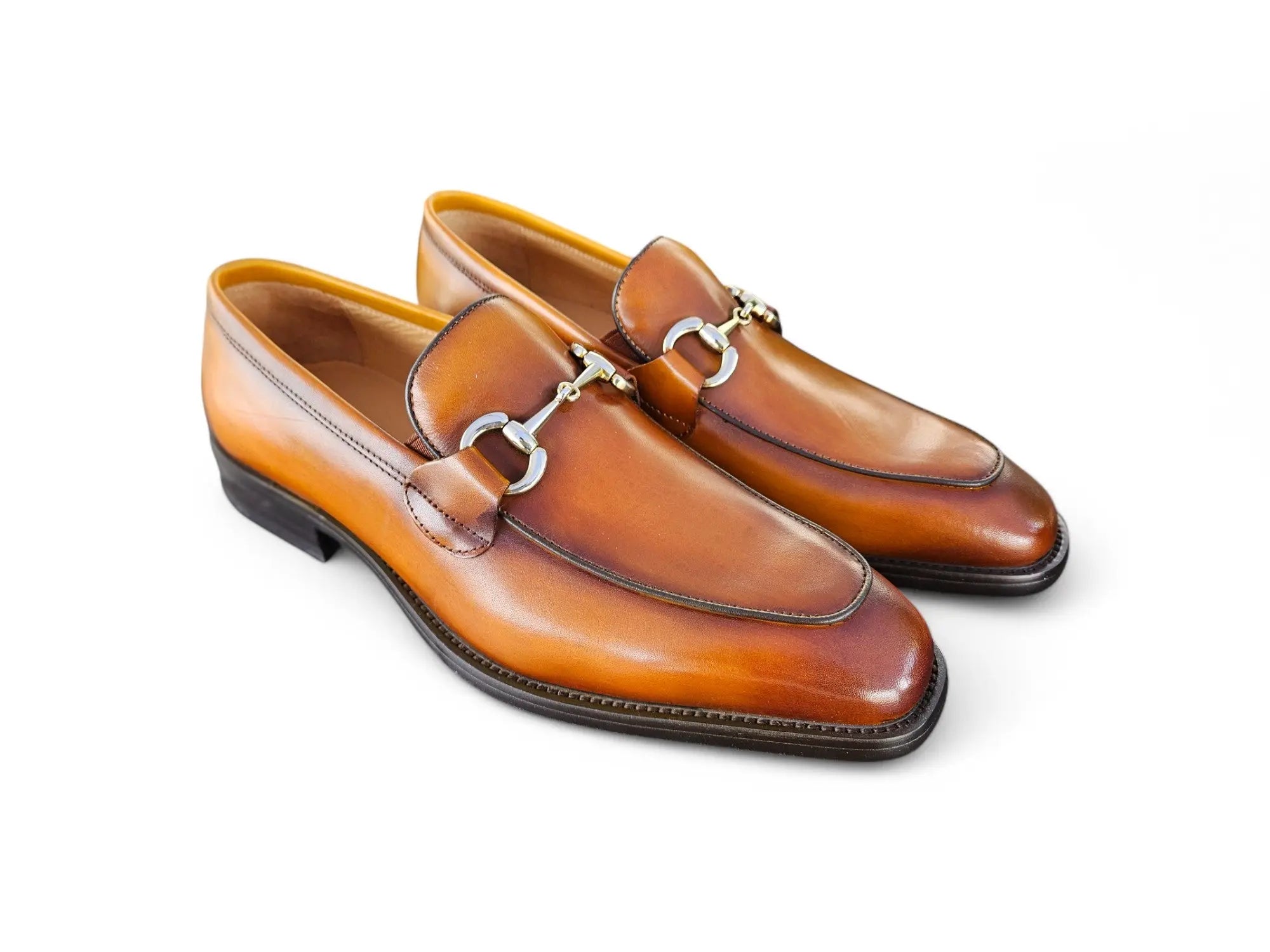 Carrucci Shoes Burnished Calfskin Horsebit Loafer view 14