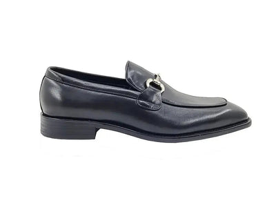Burnished Calfskin Horsebit Loafer Carrucci Shoes Men's