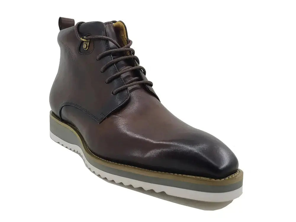 Carrucci Shoes KB Burnished Calfskin Lace Up Boot Patina Finish KB515 16 view 10