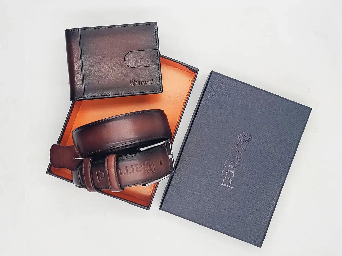 Carrucci Shoes Burnished Calfskin Belt Calfskin Leather KC1 front view