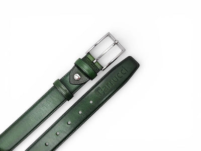 Carrucci Shoes Burnished Calfskin Belt Calfskin Leather KC1 side view