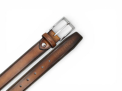 Carrucci Shoes Burnished Calfskin Belt Calfskin Leather KC1 view 9