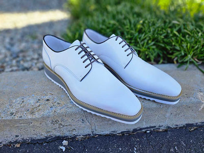 Carrucci Shoes Burnished Lace up Leather Derby Men's Leather KS515 26 view 10