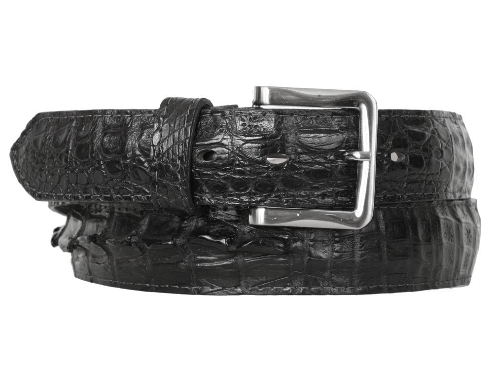 C&E Fashions  Maurice Crocodile Belt - Black