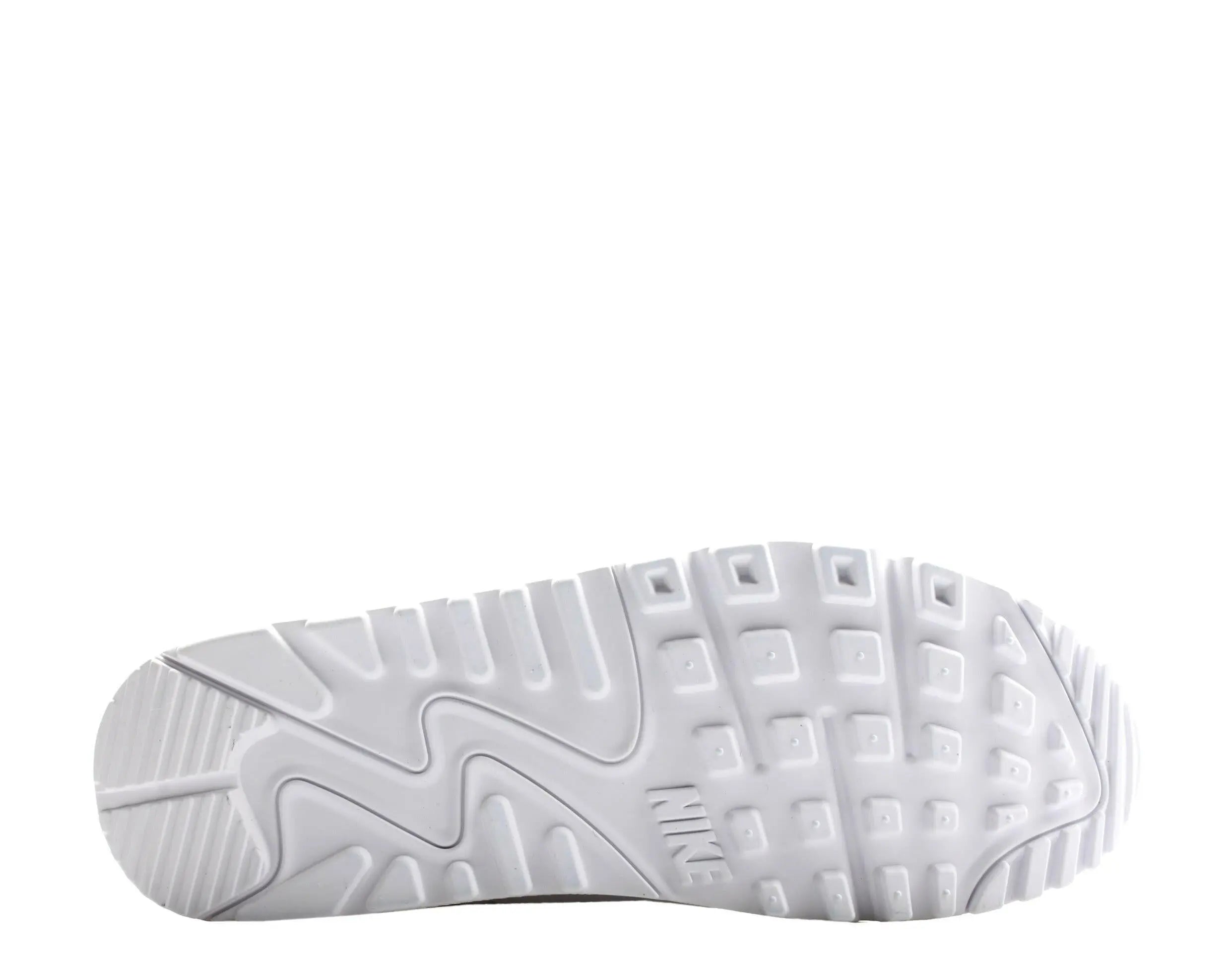 Nike Air Max 90 Men Running Sneakers White/White-White-Wolf Grey