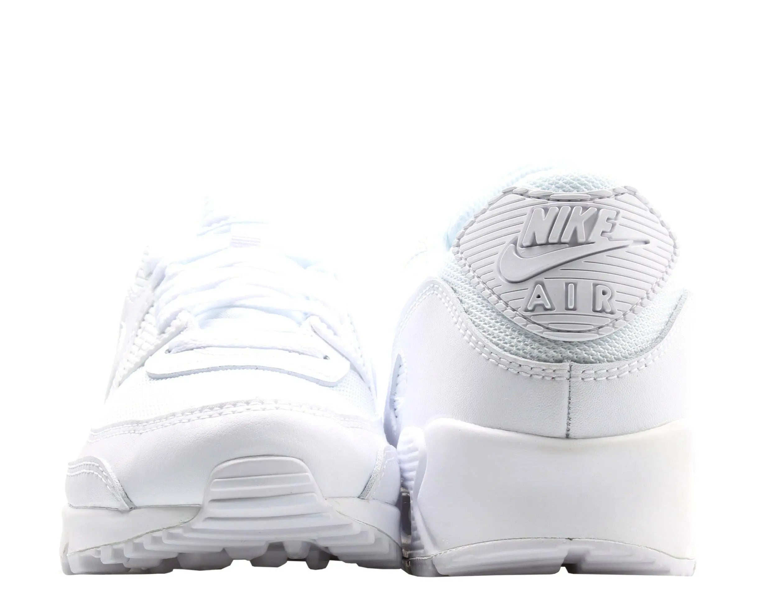 Nike Air Max 90 Men Running Sneakers White/White-White-Wolf Grey
