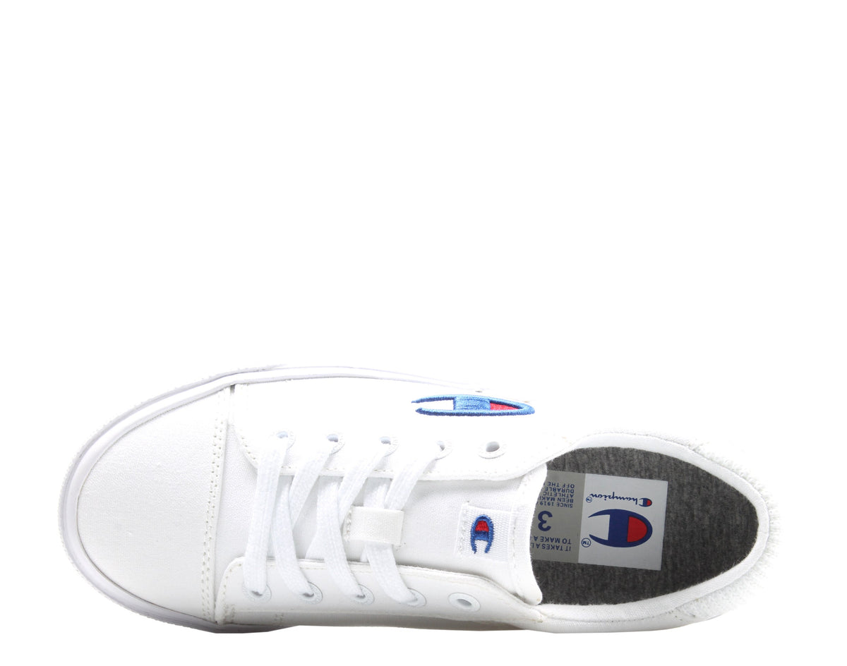 Champion Life Fringe Lo Big Kids' (GS) Sneakers — White Canvas Low-Top