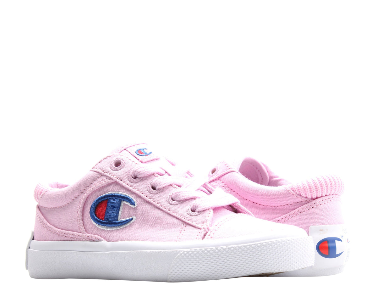 Champion Life Fringe Lo Cake Little Kids' (PS) Sneakers — Ice/Pink Canvas Low-Top