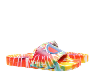 Champion Life IPO Tie Dye Rainbow Big Kids' (GS) Slides — Tie Dye Multi