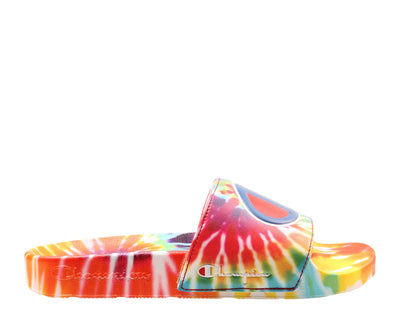 Champion Life IPO Tie Dye Rainbow Big Kids' (GS) Slides — Tie Dye Multi